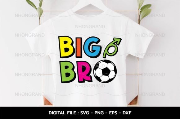 A Big Brother Soccer Ball Birthday Design for Embroidery