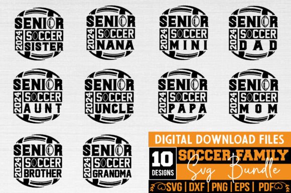 A Designer’s Take on the Senior Soccer Family SVG Bundle for Graphics & Crafts