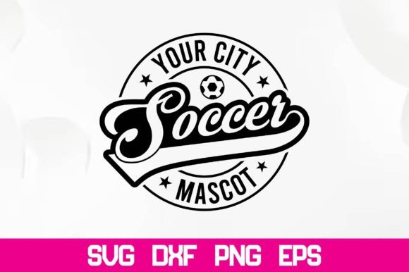 Elevating Local Branding with a City Soccer Mascot SVG