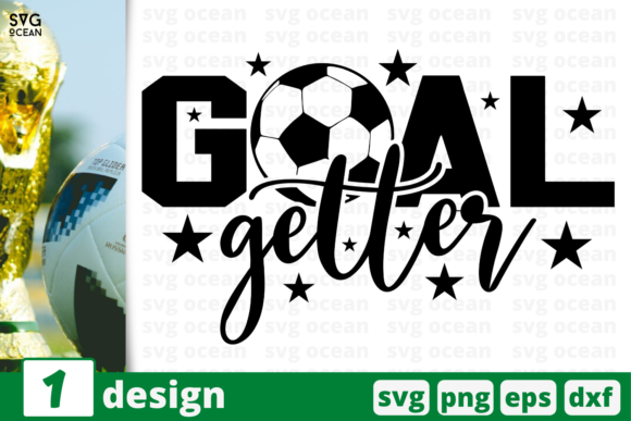 Goal Getter Soccer Graphics for Crafts