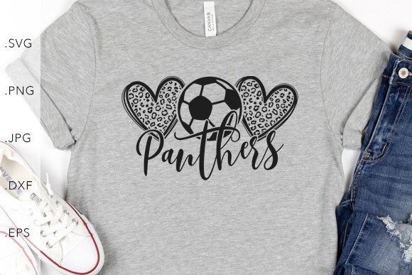 Heart Leopard Soccer Panthers: A Graphic Template with Vibrant Energy