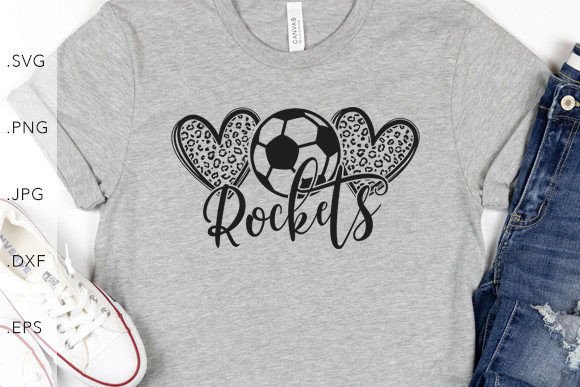 Heart Leopard Soccer Rockets: A Playful Graphic Template Review