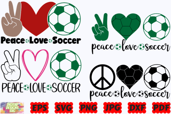 Peace, Love, & Soccer: A Sporty Graphic for Crafters