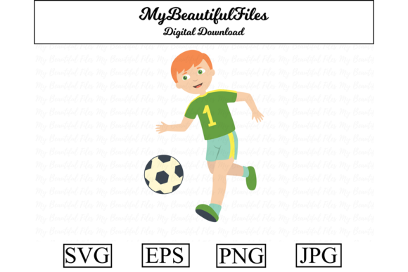 Soccer Player Clipart Graphics & Illustrations