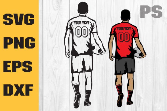 Soccer Player Svg, Colored Layers: Graphics & Crafts Review