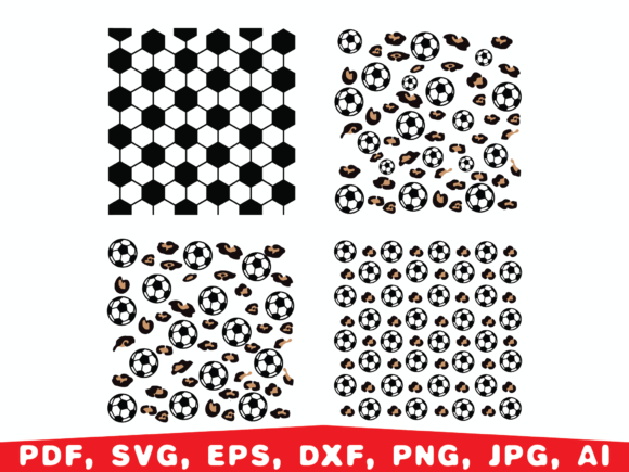 Soccer Seamless, Soccer Leopard Pattern