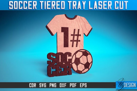 Soccer Tiered Tray SVG: A Graphic Design Asset for Crafts