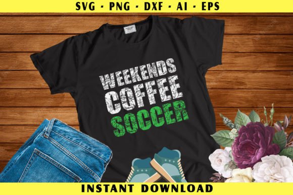 Weekends Coffee Soccer: Creative Graphics for Crafts